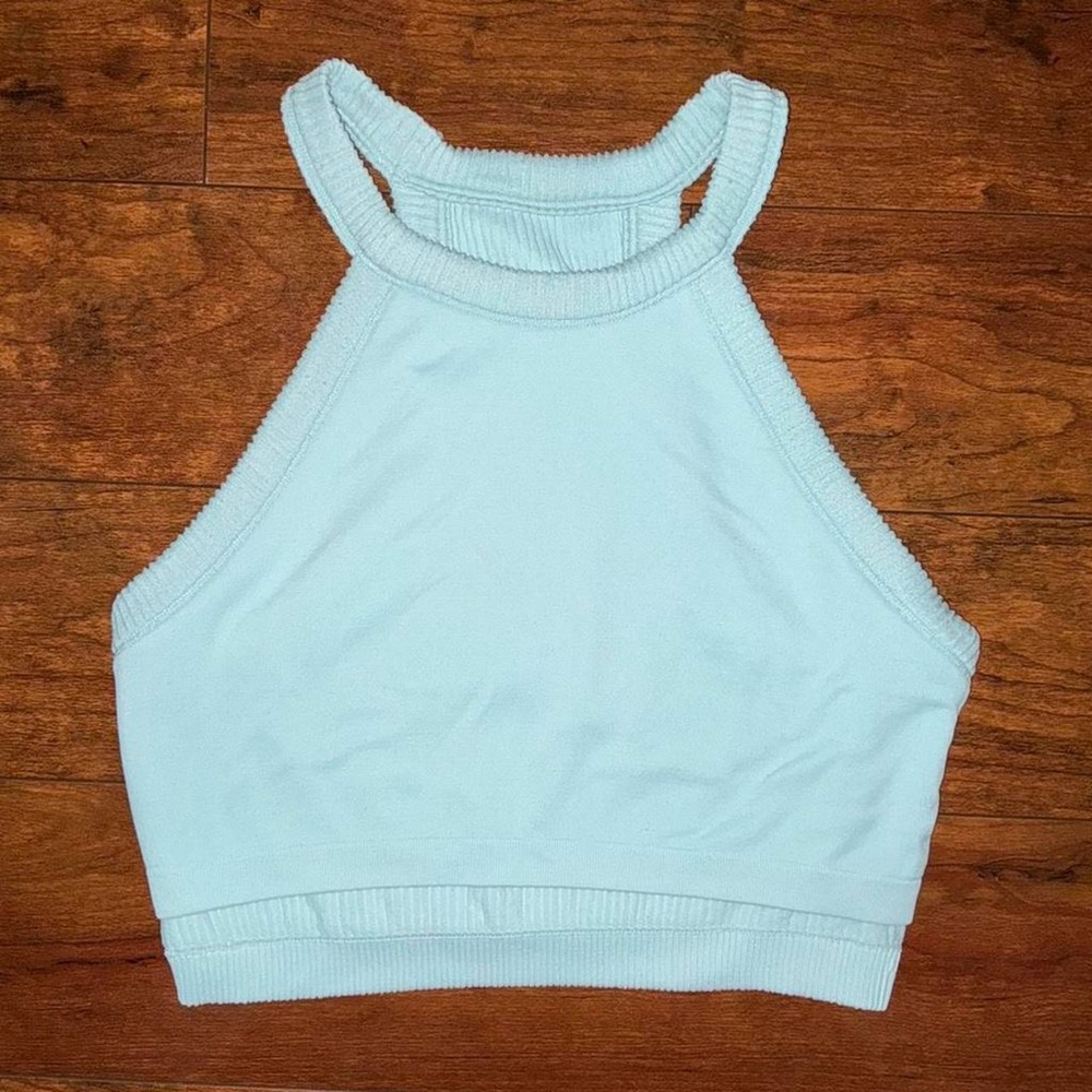 Aerie Halter High Neck Crop Top size M in Light Blue 🩵 - Picture 7 of 7